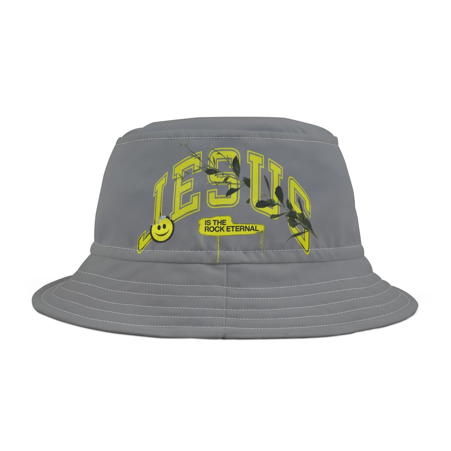 Jesus is the Rock Eternal Bucket Hat