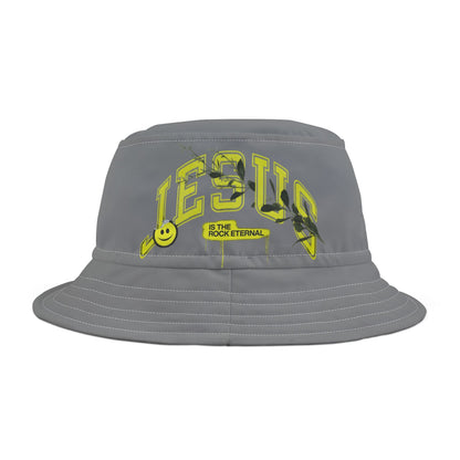 Jesus is the Rock Eternal Bucket Hat